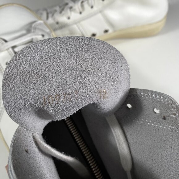 TOM FORD Cambridge White Leather High Top Sneakers men's size US 12 - Picture 5 of 9